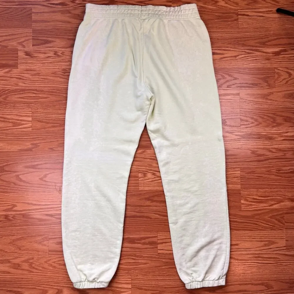 Nike Sportswear Liquid Lemon-Lime Green Acid Washed Fleece Sweatpants Sz XL